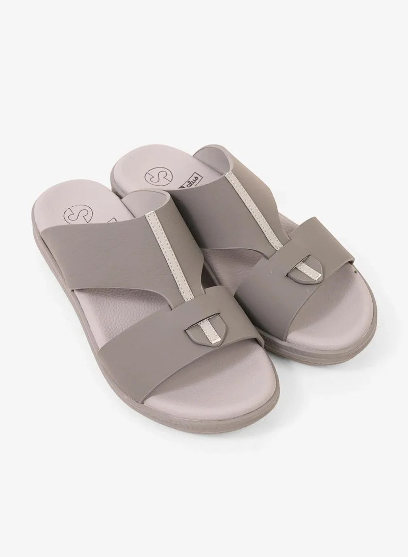 كومفورت بلس صنادل مريحة فاخرة بلون رمادي